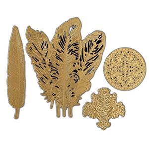 Anna Griffin Finely Feathered 3D Die Set ***NEW***
